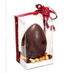 Large Clear Plastic Chocolate Tree, Egg Box Packaging with White Base - Pack of 24 - 150 x 150 x 250 mm