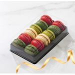 	Clear Plastic Macarons Storage and Gift Boxes - 12 Macarons - Pack of 60