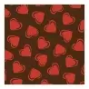 Chocolate World LF032928 Hearts of Love Chocolate Transfer Sheets - 135 mm x 275 mm - 20 sheets Chocolate Transfer Sheets