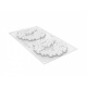 Silikomart 36.391.87.0065  Silikomart Professional Flora 80 Silicone Top Mold - h10mm x Ø140mm - 80ml - 2 cavity Entremets Si...