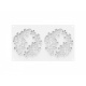 Silikomart 36.391.87.0065  Silikomart Professional Flora 80 Silicone Top Mold - h10mm x Ø140mm - 80ml - 2 cavity Entremets Si...