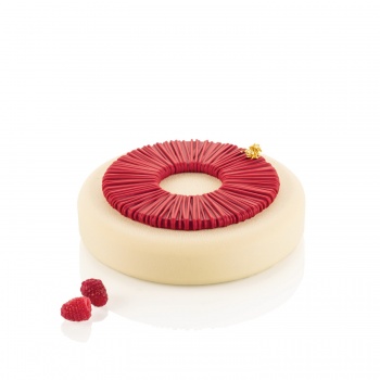 Silikomart 36.382.87.0065  Silikomart Professional Tutu 100 Silicone Top Mold - h9mm x Ø140mm - 100ml - 2 cavity Silikomart S...