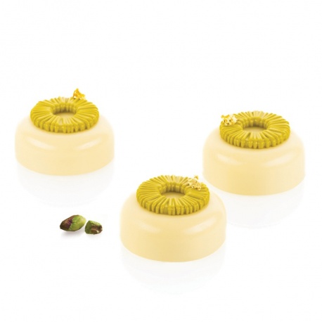 Silikomart 36.384.87.0065  Silikomart Professional Tutu 7 Silicone Top Mold - h6.5mm x Ø45mm - 7ml - 15 cavity Silikomart Sil...