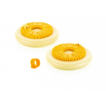Silikomart 36.383.87.0065  Silikomart Professional Tutu 24 Silicone Top Mold - h8mm x Ø75mm - 24ml - 6 cavity Silikomart Sili...