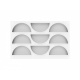 Silikomart 36.385.87.0065  Silikomart Rainbow 80 Silicone Mold with Double Cutter by Julien Perrinet - 100mm x 21mm x h50mm -...