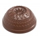 Chocolate World CW1900 Polycarbonate Half Sphere Belle Epoque Star Chocolate Mold - 30.1mm x 30.1mm x 13.55mm - 8gr - 24 cavi...