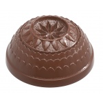 Polycarbonate Half Sphere Belle Epoque Star Chocolate Mold - 30.1mm x 30.1mm x 13.55mm - 8gr - 24 cavity