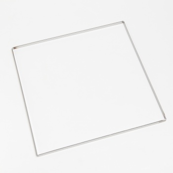 Chocolate World M1081 Stainless Steel Ganache Frame - 375mm x 375mm x 10mm Chocolate Ganache Frames