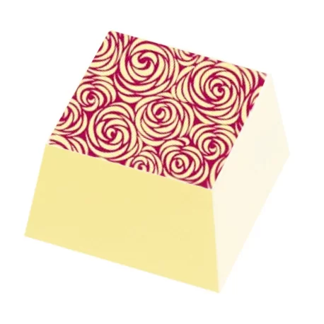 Pavoni SD219SB Pavoni Chocolate Transfer Sheets - Magenta Rose Pattern - Pack of 10 Sheets Chocolate Transfer Sheets