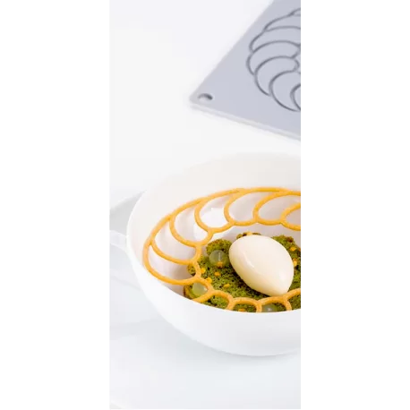 Pavoni Italia Blade Frame Decoration Silicone Mold by Paolo Griffa - Ømm x 110mm x h 1.5mm - 3 cavity