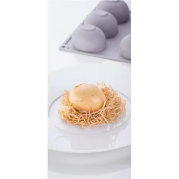 Pavoni Italia Egg 3D Decoration Silicone Mold - 63mm x 48mm x h 40mm - 72ml - 9 cavity