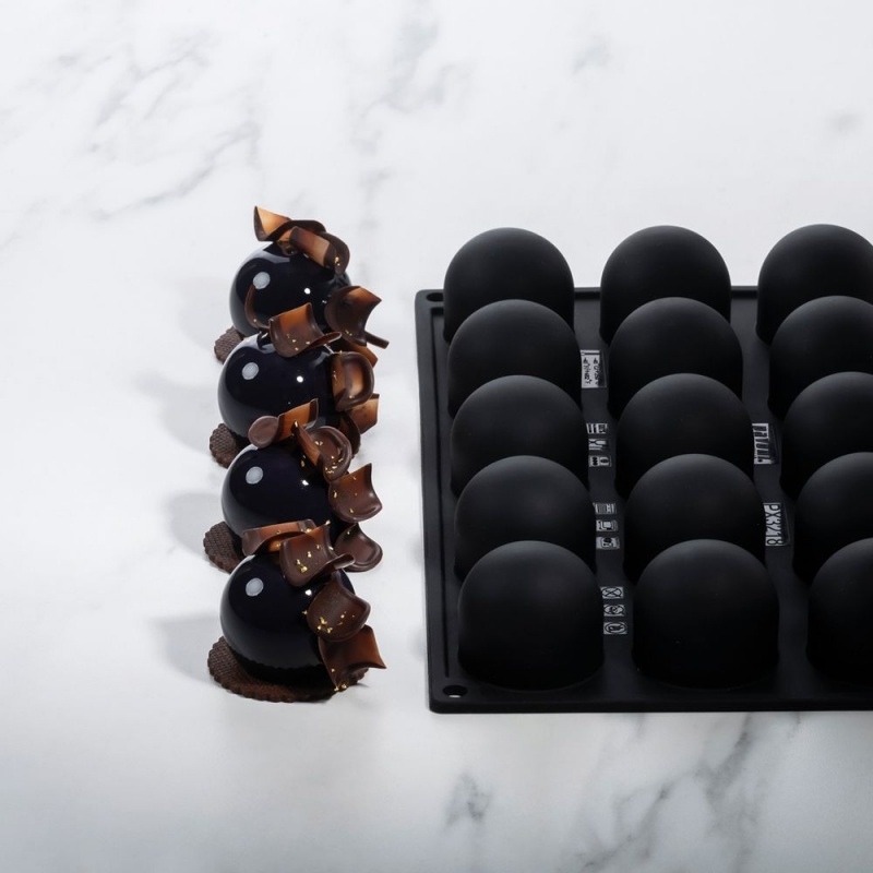 Pavoni PX3218 Pavoni Professional Monoportion Silicone Mold Spher...