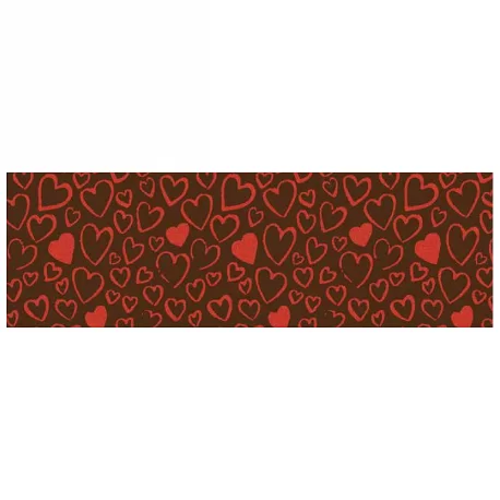 Barry Callebaut F033104 Hearts of Love 2 Chocolate Transfer Sheets - 300 mm x 400 mm - 10 sheets Chocolate Transfer Sheets