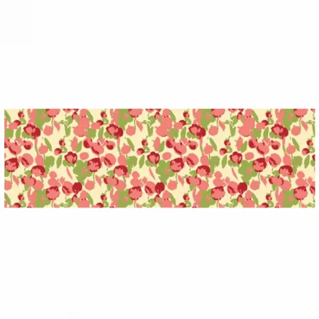 Barry Callebaut F032546 Peony Field Chocolate Transfer Sheets - 300 mm x 400 mm - 10 sheets Chocolate Transfer Sheets