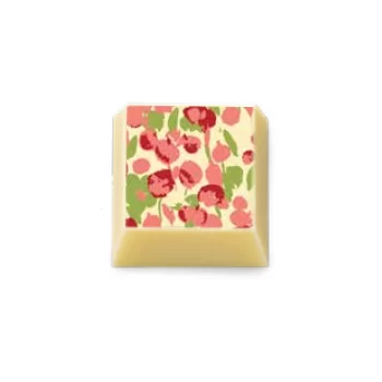 Barry Callebaut F032546 Peony Field Chocolate Transfer Sheets - 300 mm x 400 mm - 10 sheets Chocolate Transfer Sheets