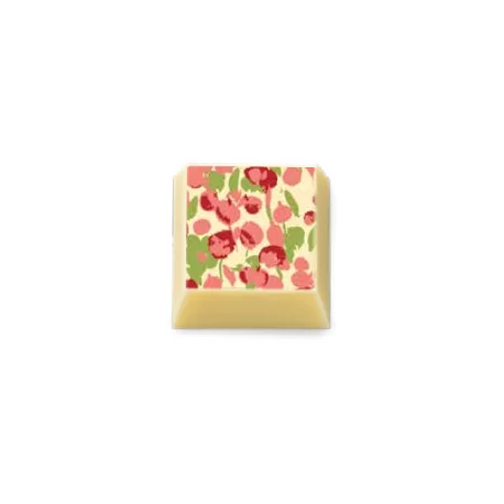 Barry Callebaut F032546 Peony Field Chocolate Transfer Sheets - 300 mm x 400 mm - 10 sheets Chocolate Transfer Sheets