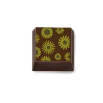 Barry Callebaut F032552 Daisies 2 Chocolate Transfer Sheets - 300 mm x 400 mm - 10 sheets Chocolate Transfer Sheets