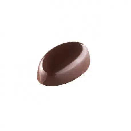 Pavoni PC5042 Pavoni Polycarbonate Oval Chocolate Mold - Davide Comaschi for Murano - 40mm x 24mm x h 14mm - 10 gr - 24 cavit...