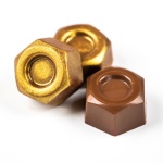 Professional Polycarbonate Bolt Chocolate Mold - 31mm x 27mm x h 16mm - 11gr - 24 cavity