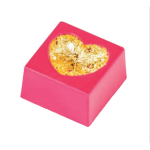 Professional Polycarbonate Deep Heart Chocolate Mold - 27mm x 27mm x h 16mm - 11gr - 28 cavity