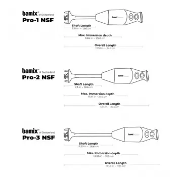 Bamix Professional Gastro Pro-3 GL200 Immersion Blenders (200 Watts)