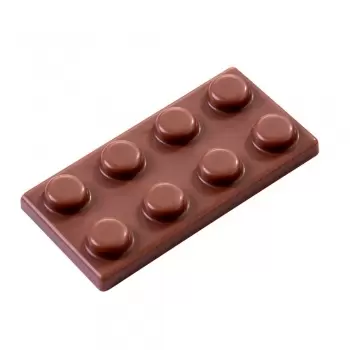 Martellato MA6005 Polycarbonate Chocolate Molds - Square 22x22x22mm - 28 Cavity Bars & Napolitains Molds