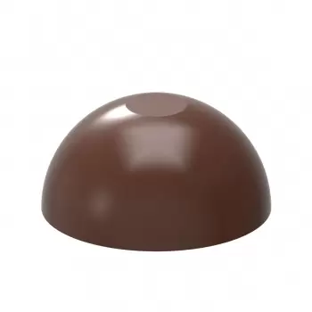 Chocolate World CW12035 Polycarbonate Flattened Sphere Chocolate Mold by Martin Diez - 30 x 30 x 14.5 mm - 8.5gr - 3x8 Cavity...