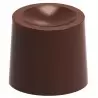 Chocolate World CW1694 Polycarbonate Cylinder Indent Chocolate Mold - 22.5 x 22.5 x 20 mm - 9gr - 4x8 Cavity - 275x135x24mm M...