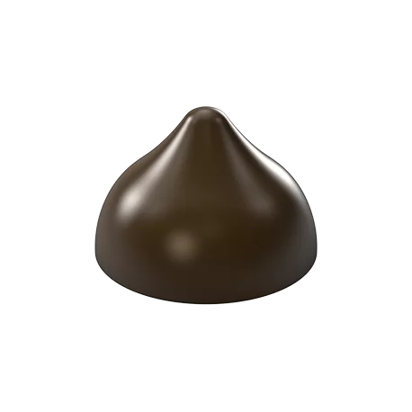 Pastry Chef's Boutique PCB783 Polycarbonate chocolate drop praline Mold - Ø32mm x 21mm - 10gr - 4x7 Cavity - 275x175x25mm Tra...