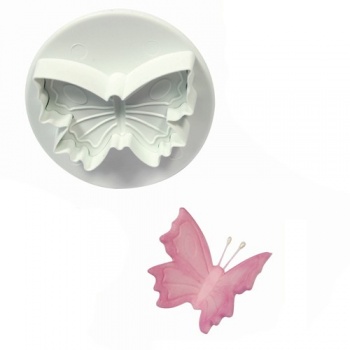 PME BU910 PME Vein Butterfly Plunger Cutter set of 3 - 30mm - 45mm - 60mm Fondant Cutters & Plungers