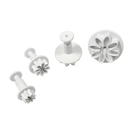 PME DA634 PME Flower Daisy Marguerite Plunger Cutters Assorted Sizes - Set of 4 - 13mm - 20mm - 27mm - 35mm Fondant Cutters &...