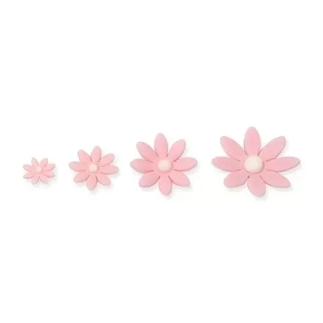 PME DA634 PME Flower Daisy Marguerite Plunger Cutters Assorted Sizes - Set of 4 - 13mm - 20mm - 27mm - 35mm Fondant Cutters &...