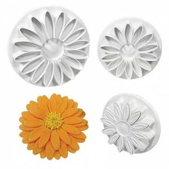 PME SD618 PME Sunflower Daisy Plunger Cutter Set of 3 - 45mm 56mm 70mm Fondant Cutters & Plungers