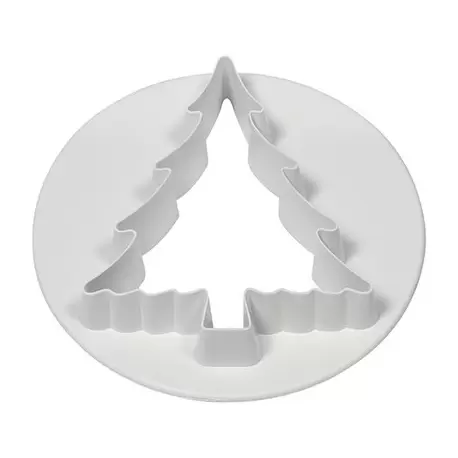 PME CT478 PME Christmas Tree Poliglass Cutter Assorted Sizes - Set of 3 Fondant Cutters & Plungers