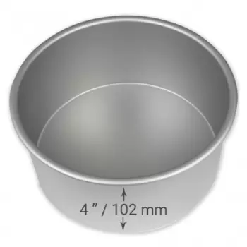 PME RND084 Round cake pan with solid bottom - 8 x 4 inches Round Cake Pans