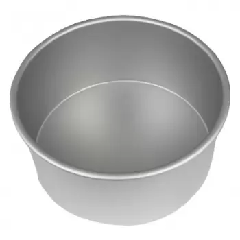 PME RND084 Round cake pan with solid bottom - 8 x 4 inches Round Cake Pans