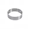 Martellato 1H5X18 Martellato Stainless Steel Round Pastry Cake Ring - 180 x 50 mm - 1272ml Mousse Rings - 1 3/4''' - 2'' Hig...