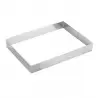 Martellato 11H5L40 Stainless Steel Rectangle Pastry Cake Ring 403 x 320 x 50 mm Shaped Cake Rings