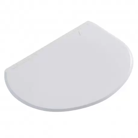 Martellato 50RTF1 Rounded Flat Bottom Plastic Scraper - 150mm x 110mm Plastic Scrapers