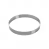 Martellato 40-W089 Extra Large Stainless Steel Cake Pastry Entremet Rings - 39.5 x 5 cm Extra High Wedding Cake Ring