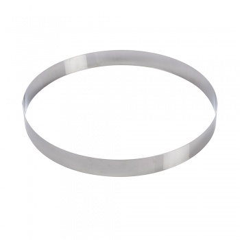Martellato 40-W090 	Extra Large Stainless Steel Cake Pastry Entremet Rings - 49.5 x 5 cm Extra High Wedding Cake Ring
