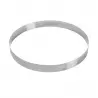 Martellato 40-W090 Extra Large Stainless Steel Cake Pastry Entremet Rings - 49.5 x 5 cm Extra High Wedding Cake Ring