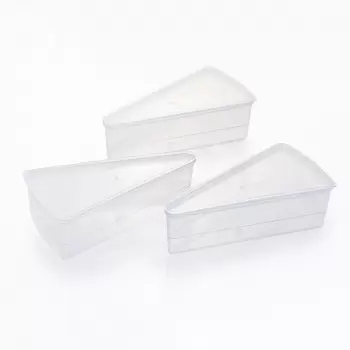 Lid for Small Slice Monoportion Pastry and Dessert Storage Container - 136mm x 71mm x h5mm - 100pcs