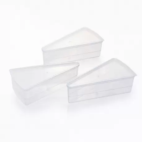 Lid for Small Slice Monoportion Pastry and Dessert Storage Container - 136mm x 71mm x h5mm - 100pcs