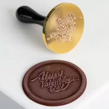 Martellato 20FH37S Martellato Small Happy Valentine's Day Chocolate Decoration Stamp Tool by Frank Haasnoot - 30mm Chocolate ...