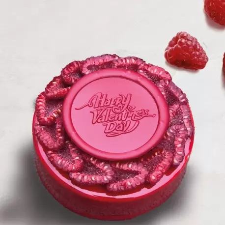 Martellato 20FH37S Martellato Small Happy Valentine's Day Chocolate Decoration Stamp Tool by Frank Haasnoot - 30mm Chocolate ...