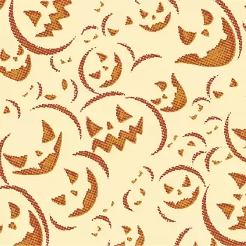 Chocolate World F031571 Chocolate Transfer Sheets - Shiny Halloween Pumpkins - Pack of 10 Sheets - 300 x 400 mm Chocolate Tra...