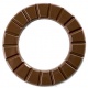 Cacao Barry MLD-090632-M00 Tritan Polycarbonate Chocolate Chocoloop Tablet Mold - 80g - Ø15 cm outside x Ø9 cm inside Tablets...