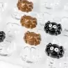 Halloween Chocolate Whisky Spider Praline Mold - 34mm x 26mm x h 17mm - 20 cavity - 8.6 gr