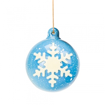 Martellato 20SR104 Professional Magnetic 3D Polycarbonate Snowflake Baubles Christmas Ornament Chocolate Mold - ø 60 mm x h 7...